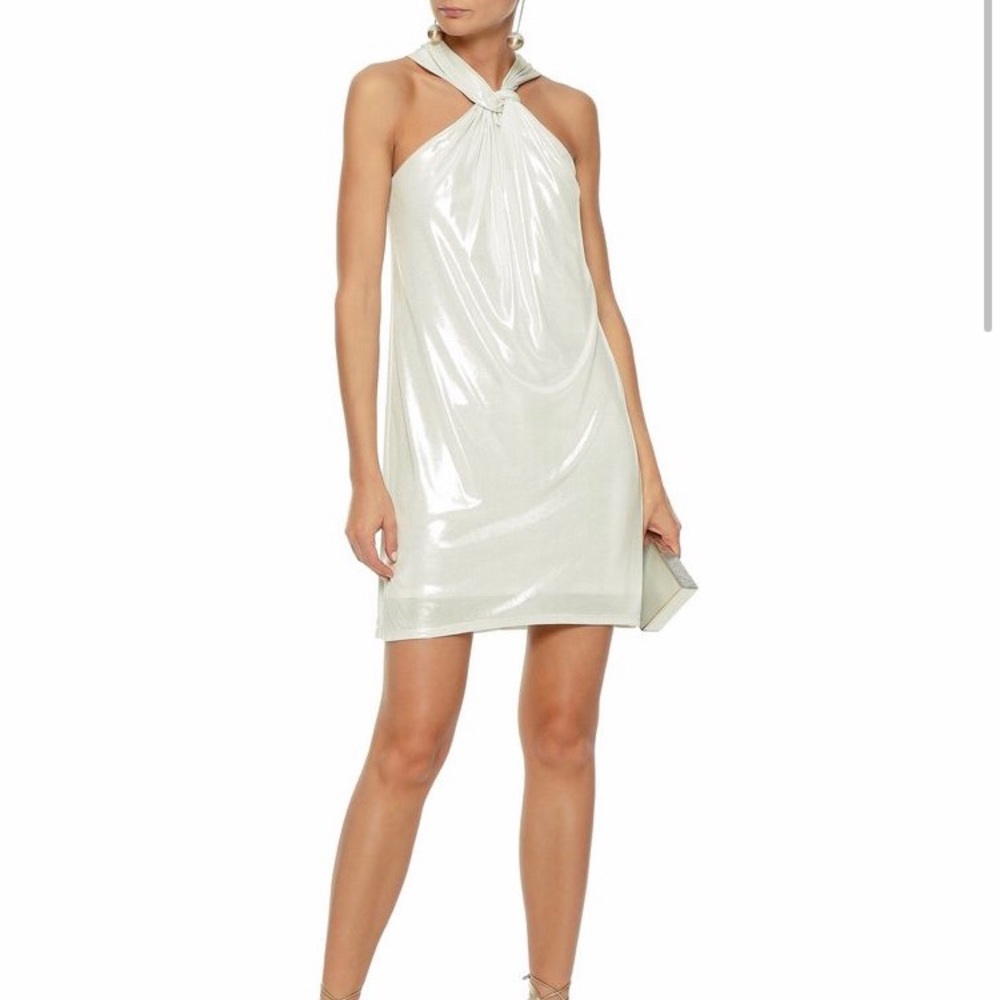 NWT! Halston Heritage Twist Front Mini Dress